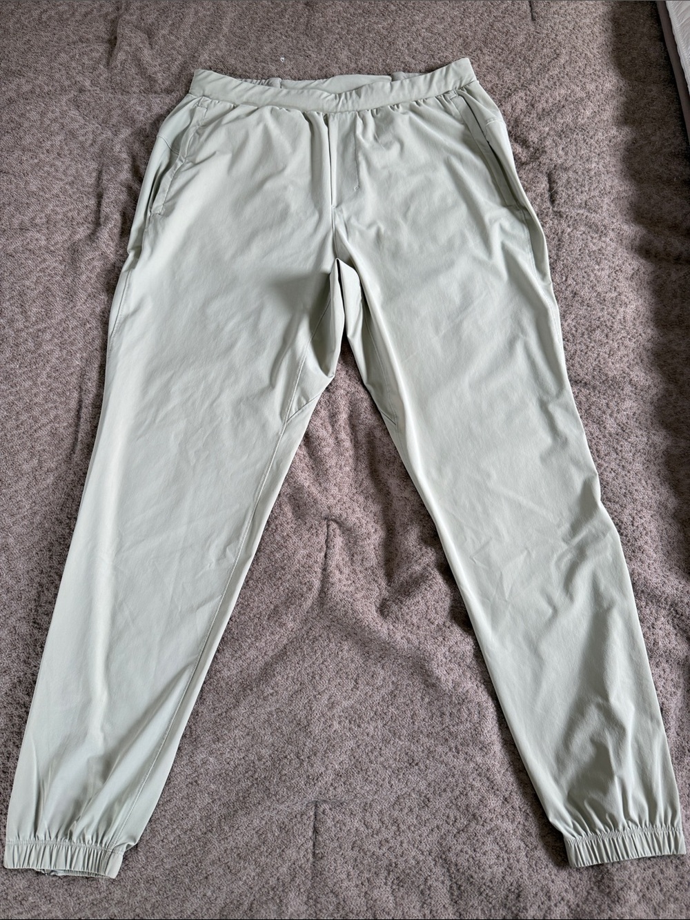 Men's Lightweight Jogger Pants in Light Sage - Casual Comfort
